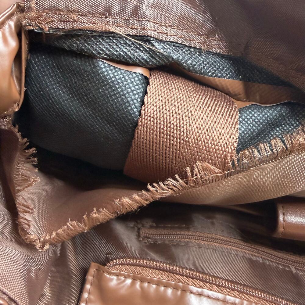 BEIS The Expandable Tote Maple Brown Retired Discontinued Bag Flawed - Picture 9 of 16